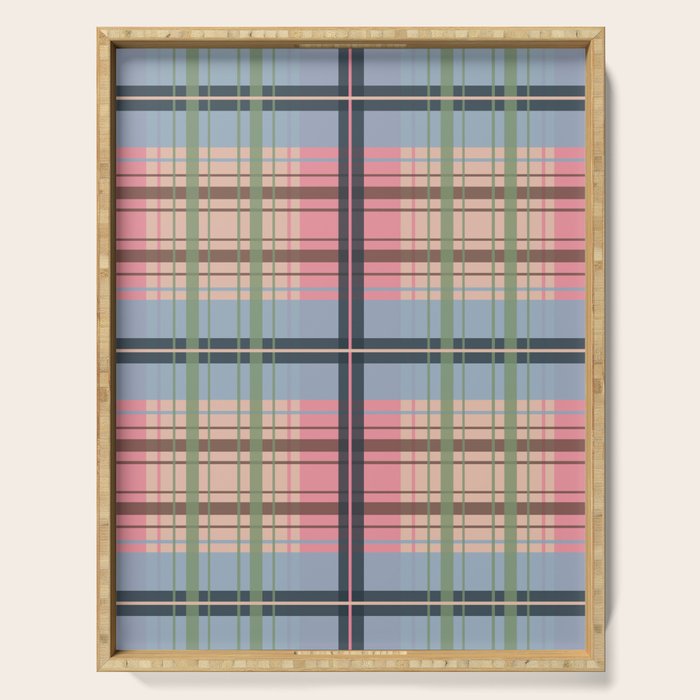 Pastel Tartan Delight Serving Tray Gallery Image 1