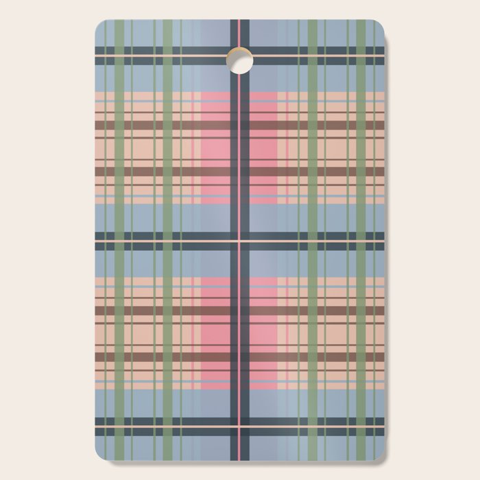 Pastel Tartan Delight Cutting Board Gallery Image 1