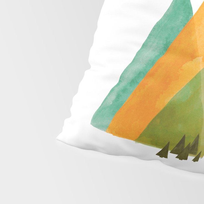 House at the foot of the mountains Pillow Sham Gallery Image 4