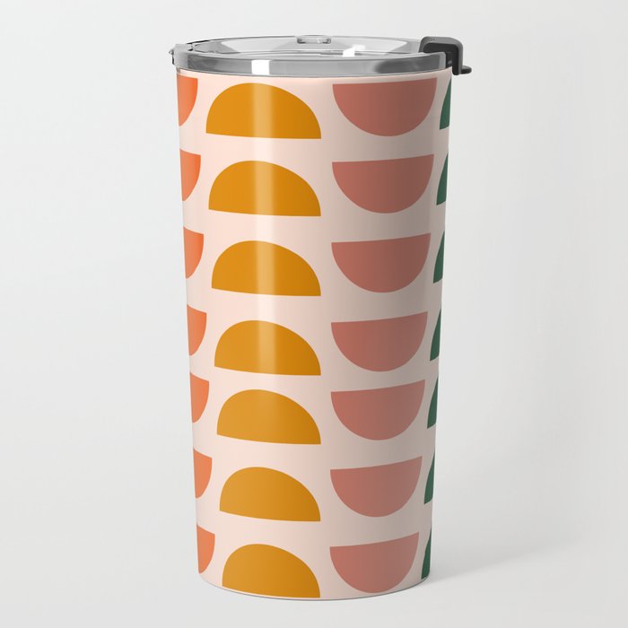 Retro 70s Geometrics Travel Mug Gallery Image 2