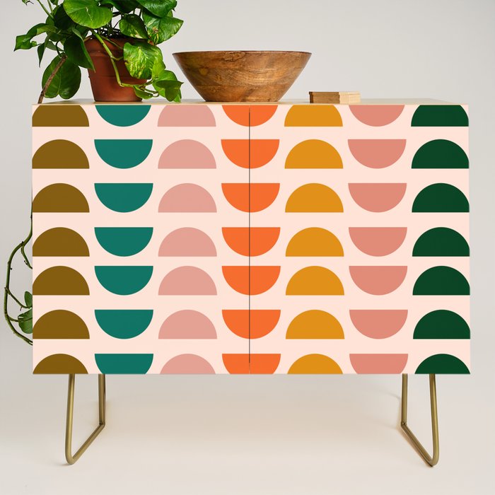 Retro 70s Geometrics Credenza Gallery Image 1