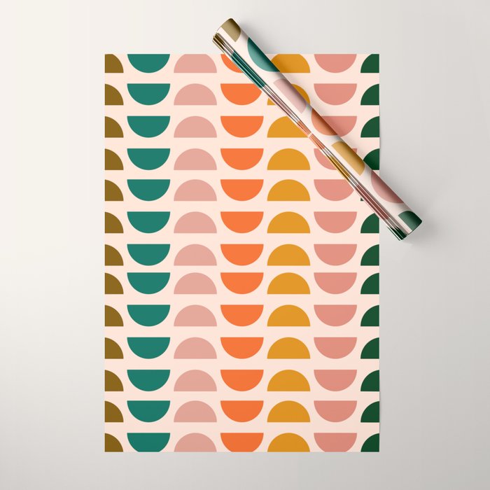 Retro 70s Geometrics Wrapping Paper Gallery Image 1