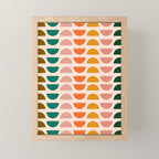 Retro 70s Geometrics Mini Art Print Gallery Image 1