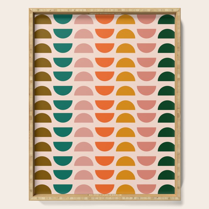 Retro 70s Geometrics Serving Tray Gallery Image 1