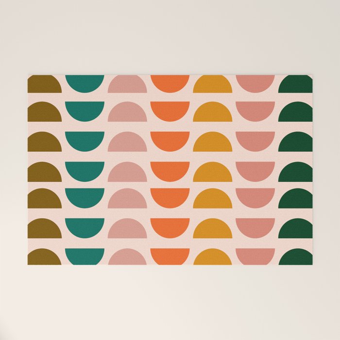 Retro 70s Geometrics Welcome Mat Gallery Image 1