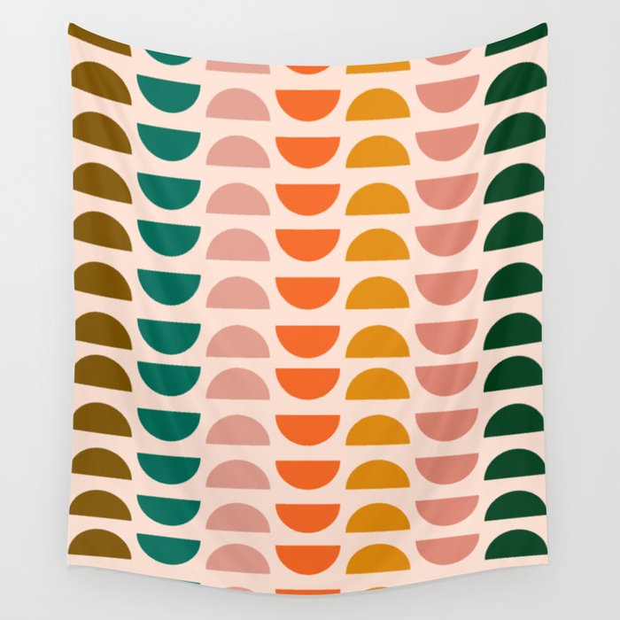 Retro 70s Geometrics Wall Tapestry Gallery Image 4