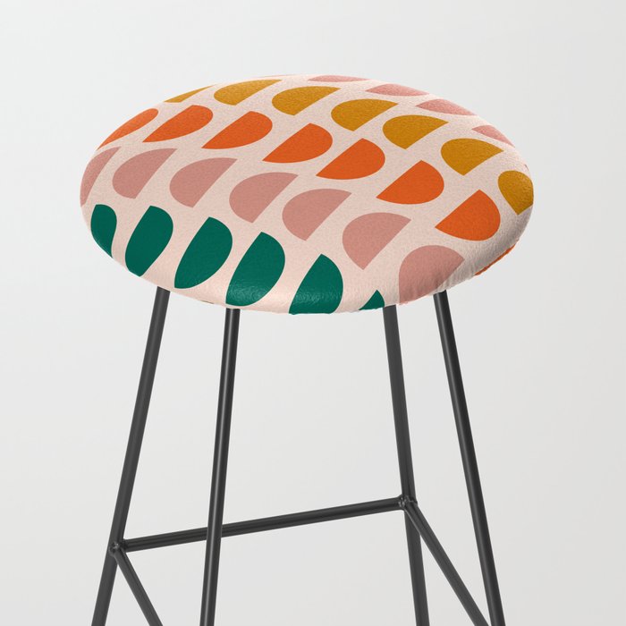 Retro 70s Geometrics Stool Gallery Image 2