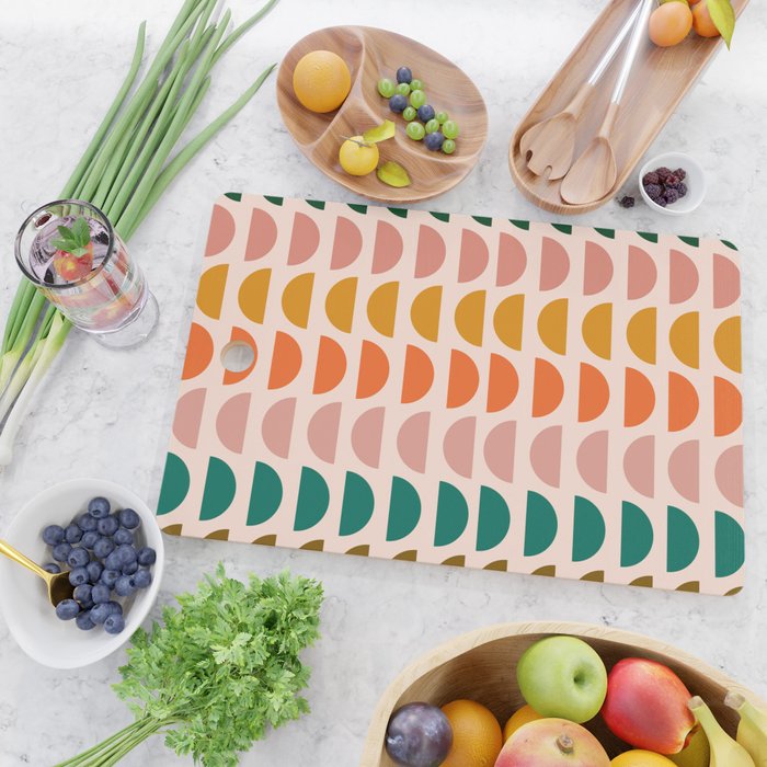 Retro 70s Geometrics Cutting Board Gallery Image 2