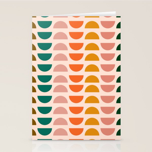 Retro 70s Geometrics Stationery Card Gallery Image 2