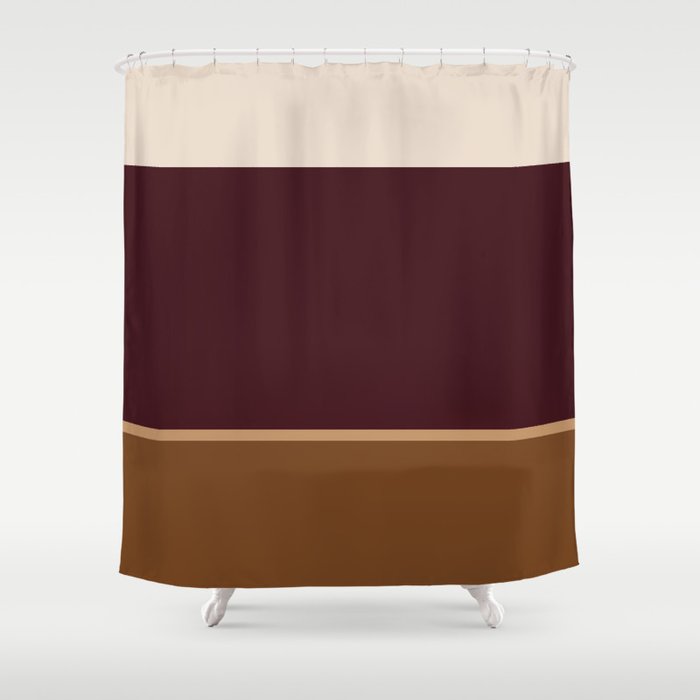Contemporary Color Block XXV Shower Curtain Gallery Image 1
