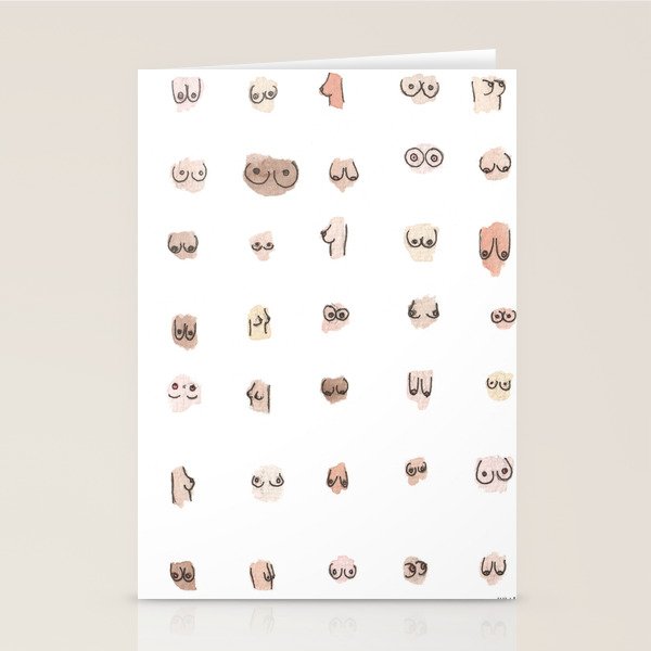 Boobs Stationery Card Gallery Image 2