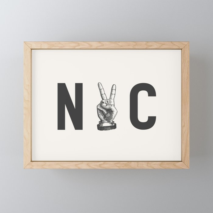 Peace in NYC Mini Art Print Gallery Image 1