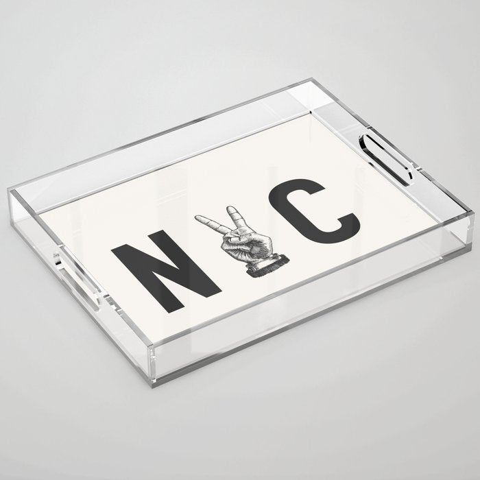 Peace in NYC Acrylic Tray Gallery Image 1