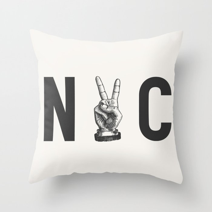 Peace in NYC Throw Pillow Gallery Image 6