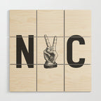 Peace in NYC Wood Wall Art Gallery Image 1