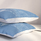 Chicago City Map of the United States - Blueprint Pillow Sham Gallery Image 3