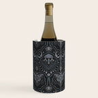 Celestial Forest Damask - Charcoal Wine Chiller Gallery Image 1