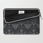 Celestial Forest Damask - Charcoal Laptop Sleeve Gallery Image 2