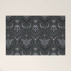 Celestial Forest Damask - Charcoal Welcome Mat Gallery Image 1