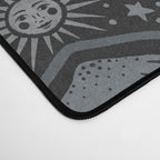 Celestial Forest Damask - Charcoal Desk Mat Gallery Image 4