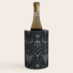 Celestial Forest Damask - Charcoal Wine Chiller Gallery Image 2