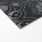 Celestial Forest Damask - Charcoal Welcome Mat Gallery Image 2