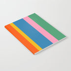 Rainbow Pop Colourful Vertical Stripe Pattern Notebook Gallery Image 2