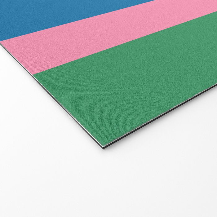 Rainbow Pop Colourful Vertical Stripe Pattern Welcome Mat Gallery Image 2