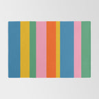 Rainbow Pop Colourful Vertical Stripe Pattern Rug Gallery Image 2