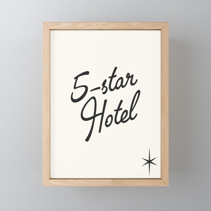 5-star hotel Mini Art Print Gallery Image 1