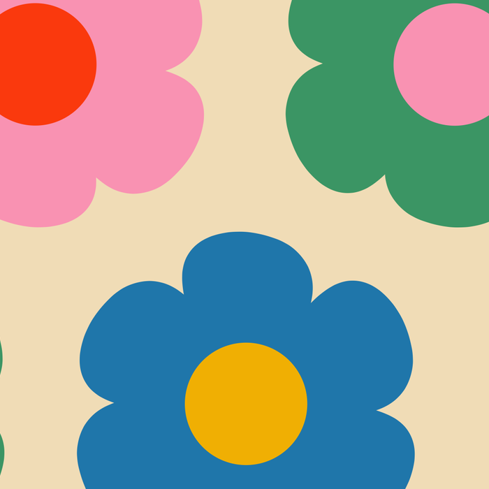 Such Cute Flowers Colorful Retro Pop Floral Pattern Coffee Mug Gallery Image 2