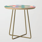Such Cute Flowers Colorful Retro Pop Floral Pattern Side Table Gallery Image 1
