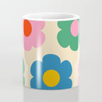 Such Cute Flowers Colorful Retro Pop Floral Pattern Coffee Mug Gallery Image 4