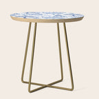 Pagoda Forest Blue and White Side Table Gallery Image 1