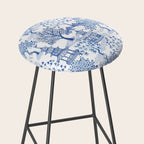 Pagoda Forest Blue and White Stool Gallery Image 2