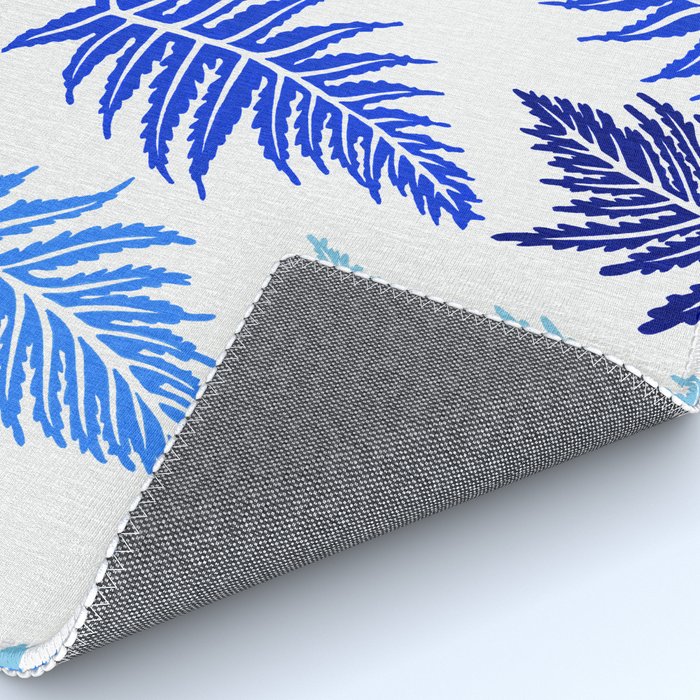 Inked Ferns - Blue Palette Rug Gallery Image 4