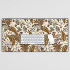 Mushrooms in moon forest A Desk Mat Gallery Image 1