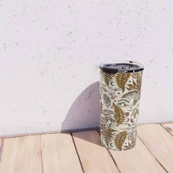 Mushrooms in moon forest A Travel Mug Gallery Image 4