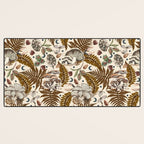 Mushrooms in moon forest A Desk Mat Gallery Image 3