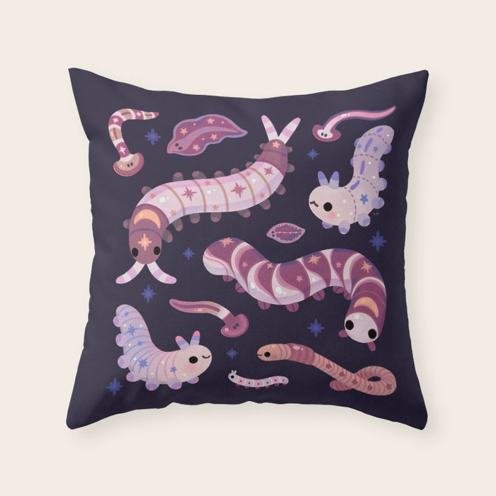Twinkle twinkle long bugs Throw Pillow Gallery Image 6