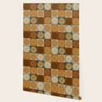 Retro Flowers Check Pattern IV Wallpaper Gallery Image 2
