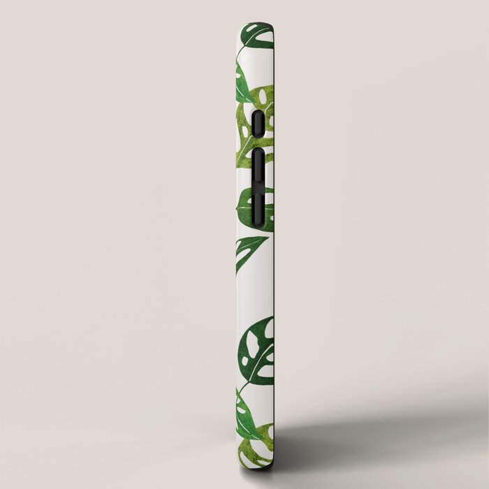 Monstera obliqua interior plant iPhone Case Gallery Image 2