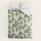 Monstera obliqua interior plant Duvet Cover Gallery Image 6