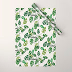 Monstera obliqua interior plant Wrapping Paper Gallery Image 1