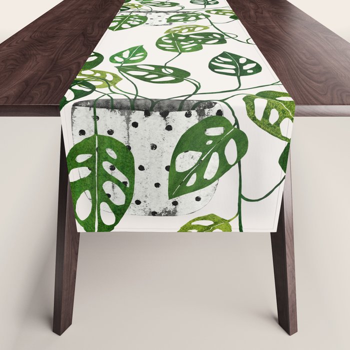 Monstera obliqua interior plant Table Runner Gallery Image 1