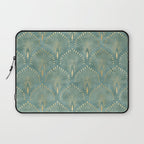 Art Deco, Decorative Leaf Pattern Laptop Sleeve Gallery Image 1