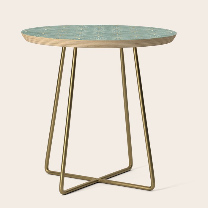 Art Deco, Decorative Leaf Pattern Side Table Gallery Image 1