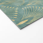 Art Deco, Decorative Leaf Pattern Welcome Mat Gallery Image 2