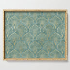 Art Deco, Decorative Leaf Pattern Serving Tray Gallery Image 1