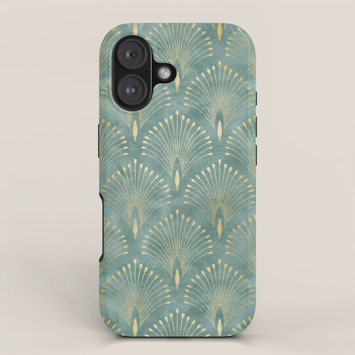 Art Deco, Decorative Leaf Pattern iPhone Case Gallery Image 1